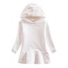 2026 Primavera e Outono Novo Vestido Moletom com Capuz Infantil Desenho Animado Menina Bebê Transfronteiriço Casual Vestido Elegante