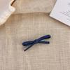 Pinza para el cabello de mezclilla con lazo para mujer 2024 Nuevo clip de una palabra de alta gama Flequillo Cabello suelto Pinza lateral Pinza de pico de pato Accesorio para el cabello