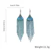 Ganchos para Oreja de Borla en Forma de Abanico de Circonita Incrustada de Diamantes, Estilo Europeo y Americano, Pendientes de Moda Personalizados con Temperamento, Lujo Ligero, Sensación de Alta Gama, Accesorios para Orejas Inspirados en el Diseño