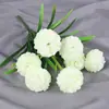 Flor de hortensia artificial de 7 cabezas flor de seda flor de plástico flor para exterior macizo de flores maceta surco para flores decoración exterior centro comercial flor decorativa
