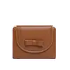Billetera de Mujer Corta 2024 con Lazo Transfronterizo Cartera para Niñas con Cremallera Estilo Cremallera