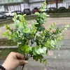 Fábrica de plantas verdes de simulación Hoja Dachinan Hoja de Ficus de caparazón de tortuga Hoja de Magnolia Hoja persa Paisaje de selva Jardín Planta verde al por mayor