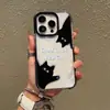 Estuche Transparente con Agujero Grande de Gatito Lindo Manzana 18Pro de Venta Caliente Transfronteriza Funda para Teléfono Antideslizante con Agujero Grande Iphone17