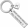 Llavero de Acero Inoxidable Colorido Transfronterizo Llaveros Drive Safe para Novio Joyería Regalo