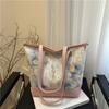 2025 Novo Estilo de Verão Renda Fada Flor Bolsa Tote Bolsa de Mão Grande Capacidade Bolsa de Ombro Estilo Preguiçoso Bolsa Axilar