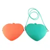 Nuevo Bolso de Mano de Silicona en Forma de Corazón con Correa Cartera Cruzada Bolso de Hombro Único para Mujer