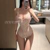 Yiyue lencería sexy con tirantes de encaje, tentación, mono abierto, pijamas de perspectiva sexy para mujer, venta al por mayor 8479