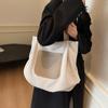 Bolso Casual de Gran Capacidad para Mujer 2024 Otoño e Invierno Nuevo Simple Combinable para Viaje Ligero Bolso Tote de Hombro para Viajero