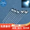 F5 cabeza plana luz blanca color cálido sin costuras perlas de lámpara led pies cortos pies largos perlas de lámpara de cabeza plana de 5 mm súper brillante enchufe luz blanca