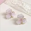 Pendientes de flor de cristal rosa súper dulces para mujer, moda de verano 2025, nuevas explosiones, temperamento de nicho, venta al por mayor