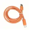 Nuevo cable de datos trenzado transparente TYPE-C adecuado para teléfonos móviles Apple y Huawei con carga súper rápida de 65W