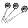 Conjunto de Colheres de Cozinha Aço Inoxidável Escumadeira Pequena para Sopa Flor de Beleza Colher para Hot Pot Colher para Sopa Doméstica Escumadeira Utensílios de Cozinha Atacado