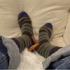 Calcetines Gruesos de Invierno con Patrón Horizontal Colorido Bloqueado por Color de Felpa Imitación Visón para Exterior Cálidos hasta Media Pantorrilla Calcetines Medias para Casa de Mujer Al Por Mayor