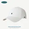 Gorra de Béisbol Estilo Coreano para Hombres y Mujeres, Versátil y Sencilla, con Bordado de Letra N, Parte Superior Suave, Algodón Puro, Ala Ancha, Sombrero para Adelgazar el Rostro