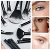 Set de 30 Brochas de Maquillaje Transfronterizo, Set Completo Negro de Brochas para Pestañas y Sombras de Ojos, Brocha para Polvo de Cerdas Suaves, Brocha de Doble Punta de Alta Gama