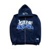 Diseño Gótico Y2K 2024 Nuevo Streetwear Europeo y Americano Hip-Hop Sudadera con Capucha y Cremallera Estampada Chaqueta