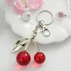 Chaveiro de Cereja Pingente de Bolsa Decoração de Mochila Estilo Tendência da Internet Japonesa e Coreana Pingente de Fruta Cereja da Moda