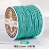 Corda de algodão torcida à mão estilo Xizang 20m para artesanato DIY, pulseiras, terços budistas com contas e contas de corda de algodão para atacado