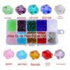 Cross-border venda quente DIY feito à mão material de contas 4mm contas de diamante de cristal contas de ponta dupla contas soltas de vidro caixa 1000