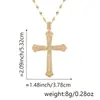 Exclusivo transfronterizo para Europa y Estados Unidos, collar con colgante de cobre con circonita microincrustada, cadena de labios, joyería, collar de cruz, de moda, personalizado, de alta venta