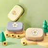 Caja de Jabón con Tapa abatible de Girasol, Gran Capacidad, Venta Directa de Fábrica, Precio de Mayoreo, Caja de Jabón de Doble Capa, Caja con Drenaje, Fabricante en Stock