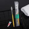 B&B Hotel Supplies Conjunto de Escova de Dentes Descartável e Pasta de Dentes, Conjunto Simples e Portátil de Escovas de Dentes para Casal, Portátil para Viagem