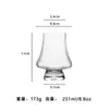 Taza de Cata de Cristal Creativa Transparente para Whisky Alto Valor de Color Vertical Fragante Taza Aromática Copa de Vino Extranjero Copa Seca