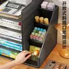 Prateleira de Armazenamento para Classificação de Assuntos Porta-livros de Mesa Estante em Camadas Porta-arquivos de Mesa para Estudante Prateleira de Armazenamento de Livros Uso Doméstico