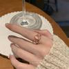 Anillo nuevo de mariposa transfronterizo con apertura, juego de anillos multiarticulados, joyería de amor, joyería de nicho de alta gama al por mayor