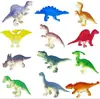 Simulação transfronteiriça PVC borracha macia pequeno dinossauro brinquedos infantis modelo Tyrannosaurus Rex arqueológico creche barraca atacado