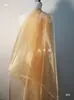 Accesorio de Hilo de Cristal Color Café Dorado Malla de Luz de Agua Alta Densidad Organza Dura Hecho a Mano DIY Arreglo Tejido de Diseñador