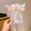 Pasador Grande de Mariposa con Flores de Seda Florales, Pin Lateral, Polilla Fluttering tipo Hada, Dulce Accesorio de Cabello de Princesa, Tocado Estilo Antiguo Hanfu