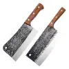 Directo de Fábrica Gigante Cuchillo de Carnicero Longquan Doméstico Martillo Forjado Patrón de Martillo Cuchillo para Cortar Huesos Cuchillo para Rebanar Cuchillo para Cortar Huesos Cuchillo para Cortar Cuchillo para Cortar Mango Original de Madera