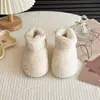 Botas de Algodón Peluche para Niños Bebé 2026 Otoño/Invierno Nuevo Estilo Niñas Suela Suave Botines Cortos con Felpa Botas Cálidas de Peluche para Niñas