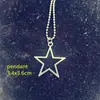 Se puede enviar en nombre de ins chica cool corazón de discoteca estrella de cinco puntas cruz collar parejas tai chi amor joyería