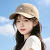 Gorra de Béisbol Versátil Estilo Coreano Nuevo para Mujer Otoño e Invierno Versátil Estilo Callejero Gato Bordado Hace que la Cara se Vea Más Pequeña Gorra de Pico