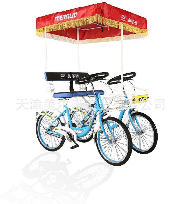 自行车,观光车,脚踏车休闲,多人骑