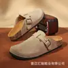 Sandalias Clásicas Birkenstock de Media Copa para Mujer Verano 2025 Nuevas con Suela de Corcho y Punta para Ropa de Exterior de Mujer Zapatos Planos Casuales