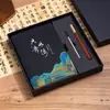 Cuaderno Tejido de Bambú Estilo Chino A5 Grueso Bloc de Notas de Negocios Creativo Tendencia Nacional Retro Corporativo Logo Personalizado