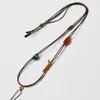 Hebilla de Paz Tejida a Mano con Cuerda y Colgante de Jade, Colgante de Jadeíta y Jade Hetian con Cuerda para Colgar, Cuerda para Collar de Buda de Jade Semi-Terminada para Colgar en el Cuello, Versátil