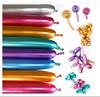 Globos de tiras mágicas giratorios de 100 piezas de Amazon, metálicos, cromados y brillantes, para hacer animales, para cumpleaños, bodas y fiestas.