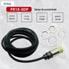 Interruptor de proximidade indutivo PR18-8DP PR18-8DN PR12 sensor DC três fios normalmente aberto fio 2 metros