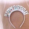 Aniversário headband Happybithday colorido laser colorido flash crianças headband chapéu de aniversário vestir Decoração