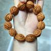 Pulsera de piedra de melocotón silvestre natural hecha a mano pulida DIY texto juego Buda cuentas joyería accesorios teléfono móvil cadena pulsera colgante