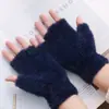 Guantes de cuero para hombre y mujer, a prueba de viento e impermeables, táctiles para montar, moda, de cinco dedos, para otoño e invierno, con felpa, a prueba de pelusa, engrosados