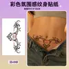Bestseller transfronterizo Halloween y Navidad maquillaje de ojos serie irregular pegatinas de tatuaje de muñeca coloridas pegatinas desechables impermeables