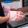Herramientas de Horneado, Guantes de Horneado Resistentes a Altas Temperaturas para Cocina, Guantes Gruesos con Aislamiento Térmico Anti-Quemaduras para Horno y Microondas