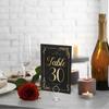 Nuevo de Alta Gama Papel Digital Tarjeta de Asiento Transfronteriza Mesa de Evento de Boda Banquete Fiesta de Boda Letrero de Mesa de Cumpleaños