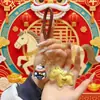 Llavero de Oro Puro 999 Año del Caballo, Trae Buena Suerte y Riqueza, Dinero Instantáneo, Lindo Llavero de Caballo para Bolsa, Cadena para Teléfono, Regalo de Negocios