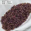 Nuevo Estilo Chino 4mm Núcleo Teñido Dorado Vidrio Cuentas de Arroz Sueltas Pulsera Collar Hecho a Mano DIY Accesorios